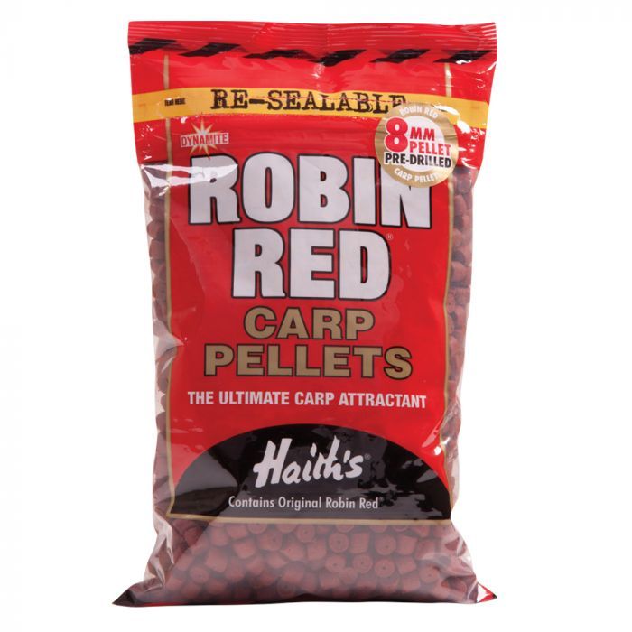 Robin Red Pellets - 8mm Pre Drilled 10